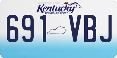 KY license plate 691VBJ