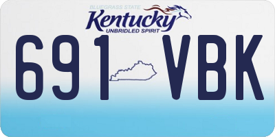 KY license plate 691VBK