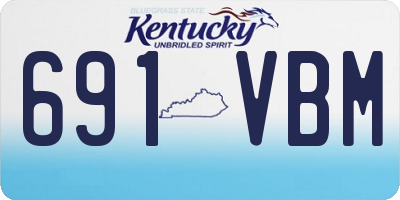 KY license plate 691VBM