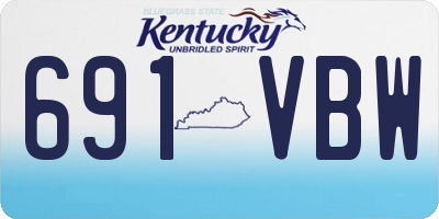 KY license plate 691VBW