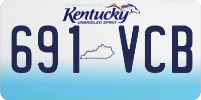 KY license plate 691VCB