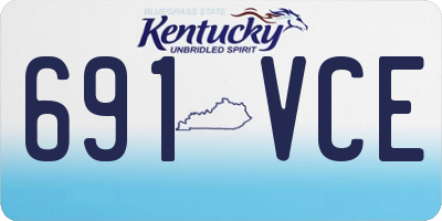 KY license plate 691VCE