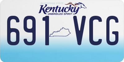 KY license plate 691VCG