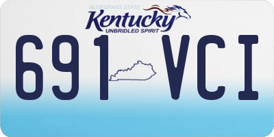 KY license plate 691VCI