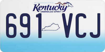 KY license plate 691VCJ