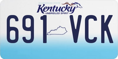 KY license plate 691VCK