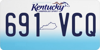 KY license plate 691VCQ