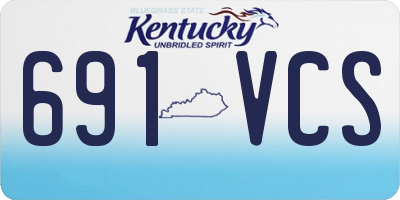 KY license plate 691VCS