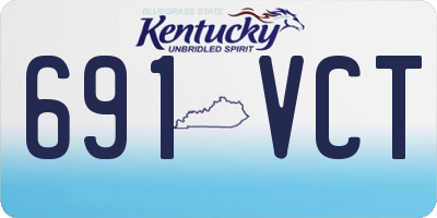 KY license plate 691VCT