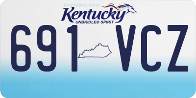 KY license plate 691VCZ