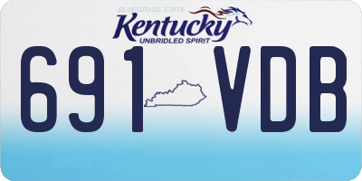 KY license plate 691VDB