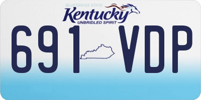 KY license plate 691VDP