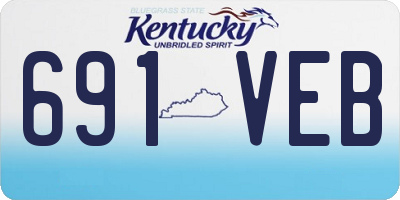 KY license plate 691VEB