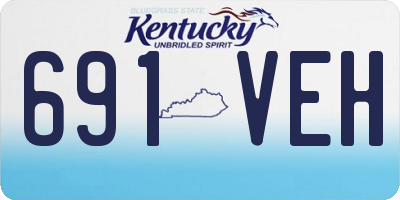 KY license plate 691VEH