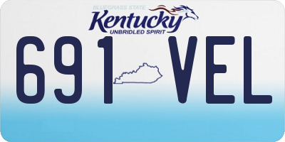 KY license plate 691VEL