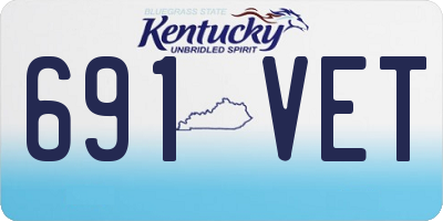 KY license plate 691VET