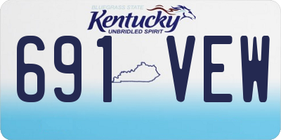 KY license plate 691VEW
