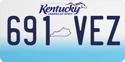 KY license plate 691VEZ