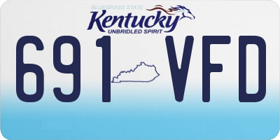 KY license plate 691VFD
