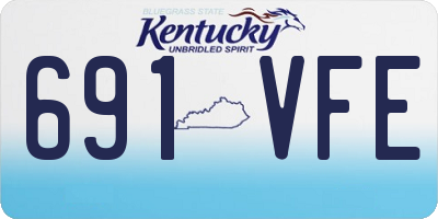 KY license plate 691VFE