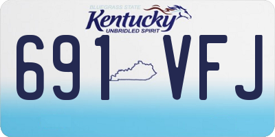 KY license plate 691VFJ
