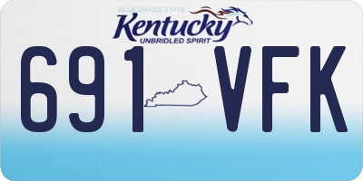 KY license plate 691VFK