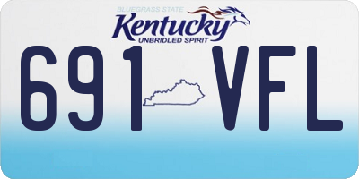 KY license plate 691VFL