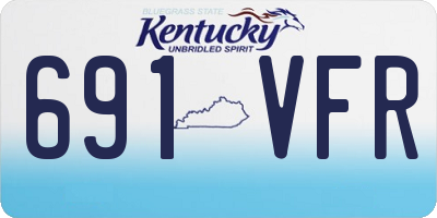 KY license plate 691VFR