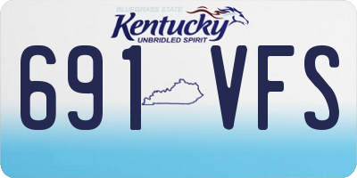 KY license plate 691VFS