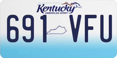 KY license plate 691VFU