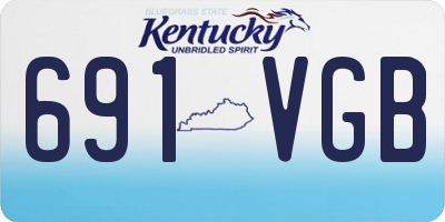 KY license plate 691VGB