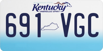 KY license plate 691VGC