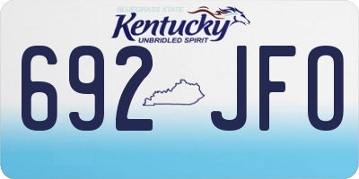 KY license plate 692JFO