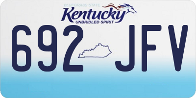 KY license plate 692JFV