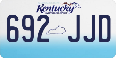 KY license plate 692JJD