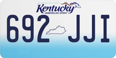 KY license plate 692JJI