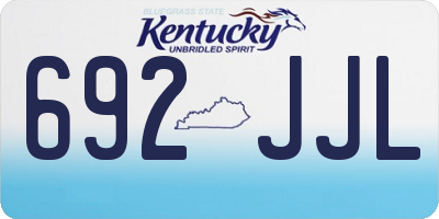KY license plate 692JJL