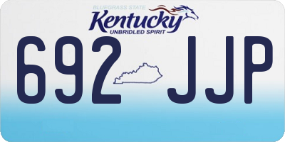KY license plate 692JJP