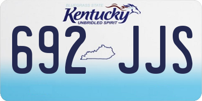 KY license plate 692JJS