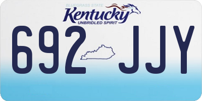 KY license plate 692JJY