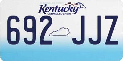 KY license plate 692JJZ