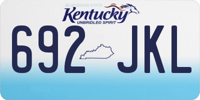 KY license plate 692JKL