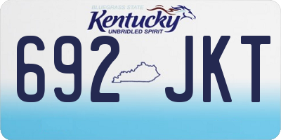 KY license plate 692JKT