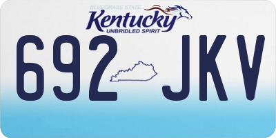 KY license plate 692JKV