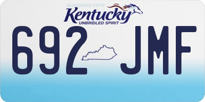 KY license plate 692JMF