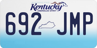 KY license plate 692JMP