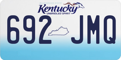 KY license plate 692JMQ