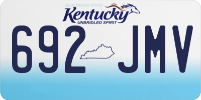 KY license plate 692JMV