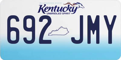 KY license plate 692JMY