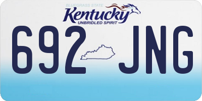 KY license plate 692JNG